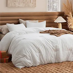 White Soft Prewashed Bedding for All Seasons